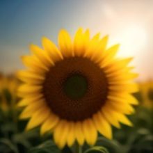 Sunflower in a field